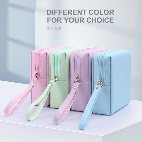 Teircno Sanitary Napkin Period bag for Women, Sanitary Napkin Storage Bag, PU Leather Sanitary Pad Bags Pounch