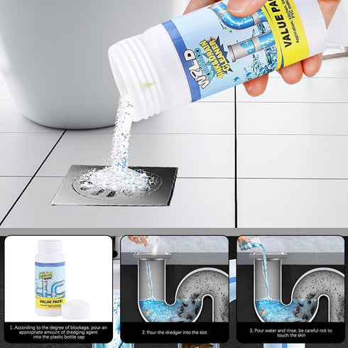 YAGUAN 2026 (2PC) Upgrade Wild Tornado Pipe Dredge, Powerful Sink Drain Cleaner, Multi-functional Drains Cleaners Fast