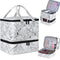 Nail Polish Organizer Case - Holds 42+ Bottles (15ml/0.5 fl.oz) and 1 Nail Lamp, Upgraded Double-layer Storage Bag with
