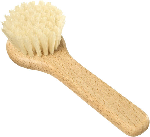 REDECKER Natural Pig Bristle Mushroom Brush Cleaner, Beechwood Handle, 5 inches, Made in Germany