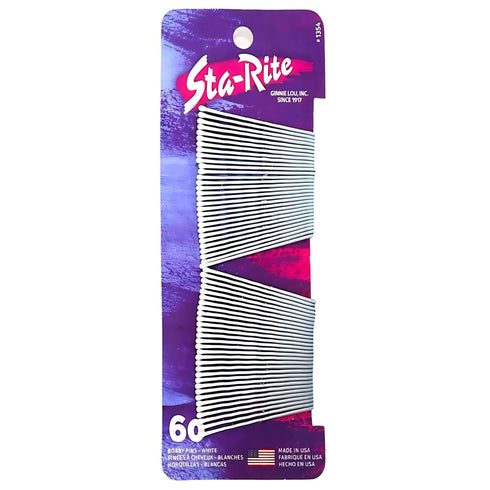 Sta-Rite White Bobby Pins - 60 Count