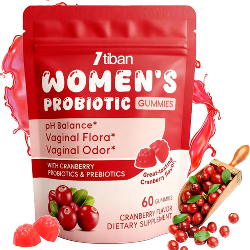 Vaginal Probiotics Gummies for Women, Premium Feminine pH Balance Gummies, Healthy Odor,