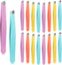 Maitys 16 Pieces Slanted Eyebrow Tweezers - Stainless Steel Precision Tweezers for Personal Care