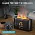 Quiet Flame Essential Oil Diffuser, Black | 7 Color Modes, Auto Shut Off, Humidifier for Aromatherapy