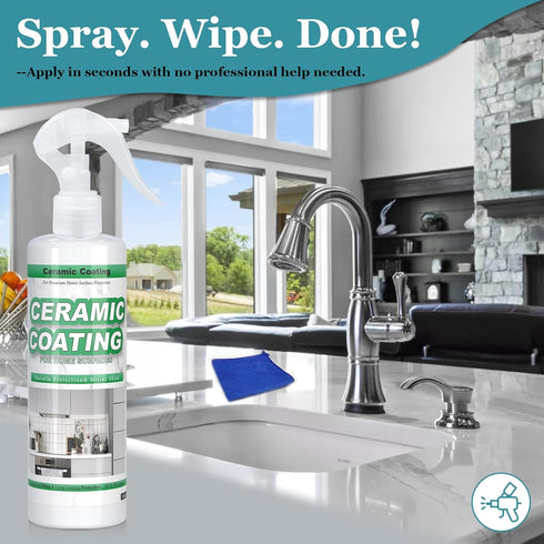 TOMBARINGR 512ML Stainless Steel Coating, Ceramic Coating for Stainless Steel, Anti Fingerprint Spray, Cerami Coat