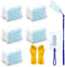 50 PCS Duster Refills and 2 Folding Handles Set, Compatible with Swiffer Dusters for Dusting Electronics & Furniture