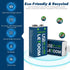 letoom 9V 1000mAh, Set (8 Pack) USB Rechargeable Lithium Batteries, for Smoke Detectors, Alarms, Toys, Flashlights