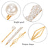 Yaomiao 17 Pieces Gold Hair Pins Set Geometric Bobby Pin Barrettes Decorative Jewelry Hair Clamps for Women