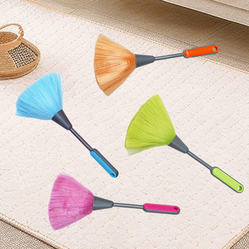 4 Pack 10" Small Microfiber Duster - Delicate Fluffy Microfiber Feather Duster for Cleaning Laptop Keyboard, Computer
