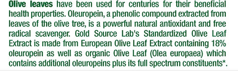 Organic Olive Leaf Extract Capsules - Pure Organic Olive Leaf, 90 Vegetarian Caps, 400 mg for Immune Health