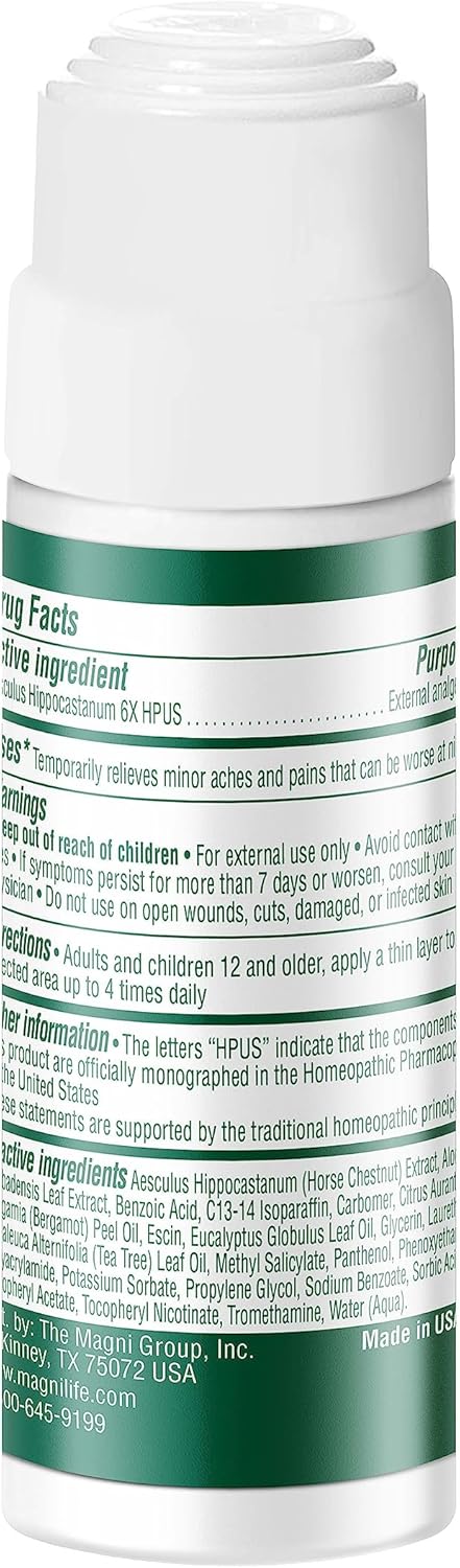 Magnilife Nerve Relief Roll On, Maximum Strength Topical Pain Reliever for Feet, Legs, Hands & Arms, 3 Oz, Easy