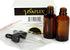 Vivaplex Amber 4 oz Glass Bottles with Glass Eye Droppers, 2 Pack
