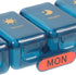 LOORGVEL Portable Weekly Organizer Pill Case with Compartments Medicine Dispenser for Travel Convenient Daily Vitamin