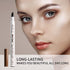 Music Flower Liquid Eyebrow Pen - Waterproof Brow Pencil with Micro-Fork Tip, Smudgeproof, Reddish Brown