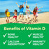 Kids Vitamin D 1000 IU Chewable Tablets, 120 Chewables - Tasty Natural Orange Flavor, Vegan & Gluten Free