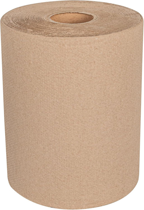 Restaurantware-Clean Tek Professional Hardwound Paper Towel - 600 Feet x 8 Inch, 1 Ply, Kraft Paper Roll
