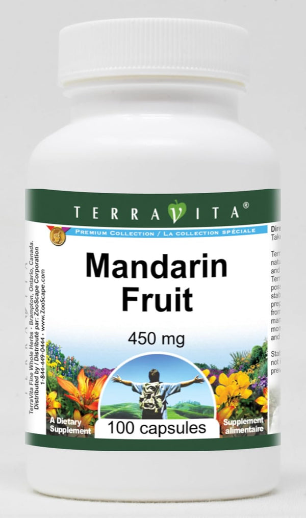 Terravita Mandarin Fruit - 450 mg (100 Capsules, ZIN: 520762)