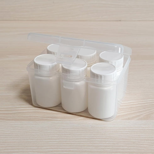 Empty Plastic Pill Bottle Organizer, Medicine Bottle with Caps (40ml) for Vitamins and Chemicals