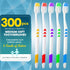 Navona 300 PCS Bulk Toothbrush Pack - Colorful Manual Disposable Toothbrushes for Adults or Kids, Soft Bristles,