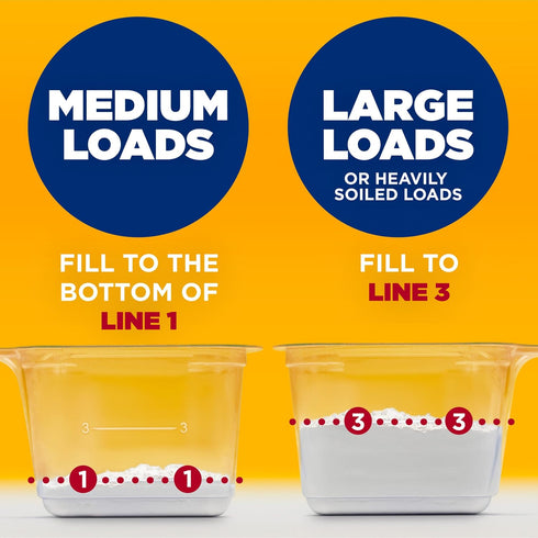 HAMMER 100 ARM & Powder Laundry Detergent, Free of Perfume and Dyes, Loads