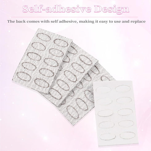 Nail Cuticle Pusher Kit - Self-Adhesive Sandpaper Manicure Tools, 240/100 Grit Sandpaper Sheets, Nail Care