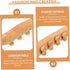 Wood Massage Stick with Round Beads Gua Sha Massage Tool for Full Body Relaxation Durable Beechwood Convenient for Home