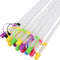 Bendable Straws with Covers Cap - 11 inch Long Flexible Straws, Bendy Drinking Straws Reusable with Covers Cap,