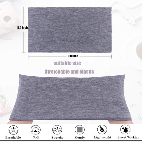Wide Headbands for Women's 6 Pcak Elastic Headband, Soft Cloth Head Band Non-Slip Sweat-Absorbent Headband Yoga Running Sports Headbands Multicolor Fashion Women Headbands