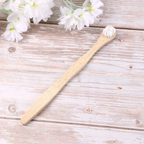 Small Toothbrush Dental 4pcs Bamboo Brush, Deep Cleaning Tool for Adults