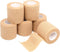 FriCARE Self Adhesive Bandage Wrap, Medical Tape, 2 Inches x 5 Yards, 6 Rolls, Tan, FSA/HSA Eligible