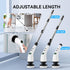 IPX7 8 -SD-CTB01 Electric Bathroom Cleaning Brush, Cordless Spin Scrubber Full Body Waterproof with Adjustable Handle
