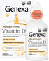 Genexa Infants Vitamin D Liquid Drops, Newborn & Toddler, Organic Vanilla Flavor, 90 Servings