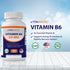 Vitamatic Vitamin B6 (Pyridoxine HCI) 25 mg, 250 Vegetarian Tablets | Promotes Energy Production and Immune Health