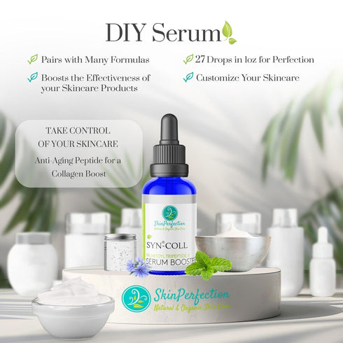 Skin Perfection Syn-Coll Tripeptide-5, Boost Collagen Hydrate, Anti-Aging DIY Skincare Lotion Serums Moisturizers