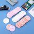 24Pcs Cotton Round Powder Puff Pads with Strap, Face Powder Puffs for Loose and Foundation Cosmetics
