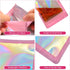 100-pack 6×6 inch Mylar Bags with Clear Window, Holographic Resealable Packaging for Jewelry, Candy, Food Supplies