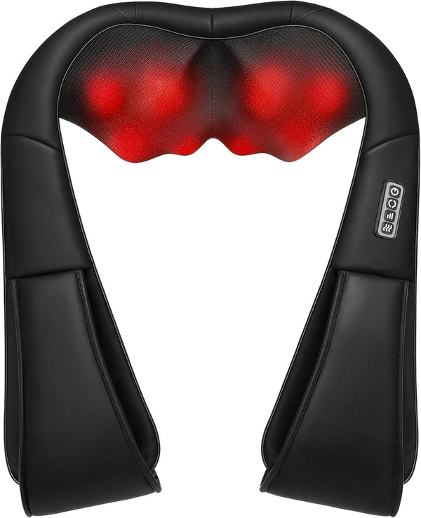 YotubaSJ Neck Massager with Heat for Pain Relief, Deep Tissue 3D Kneading Shiatsu,