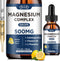 Triple Magnesium Complex Supplement - Liquid Magnesium Glycinate, Citrate, Malate 500mg with Ashwagandha & Vitamin B6