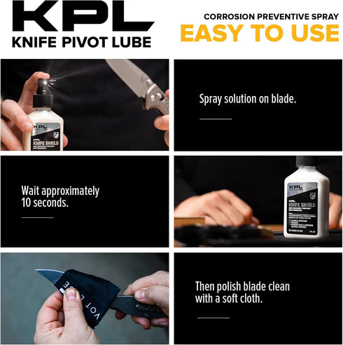 KNIFE PIVOT LUBE - Knife Shield, Corrosion Preventive Knife Cleaner, Food Safe Protectant for Preventing Rust