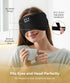 TOPOINT Sleep Mask with Headphones, Bluetooth 5.2 Wireless Eye Mask for Sleeping, Travel, Meditation for Men, Women