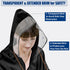 Mobility Scooter Rain Cover, Waterproof 420D Oxford & EVA Fabric Poncho for Electric Vehicle, Outdoor Wheelchair Suit