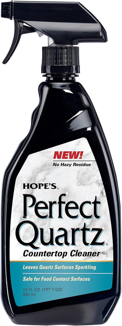 HOPE'S Perfect Quartz Countertop Cleaner, Streak-Free, Safe on Food Contact Surfaces, 23 Fl Oz
