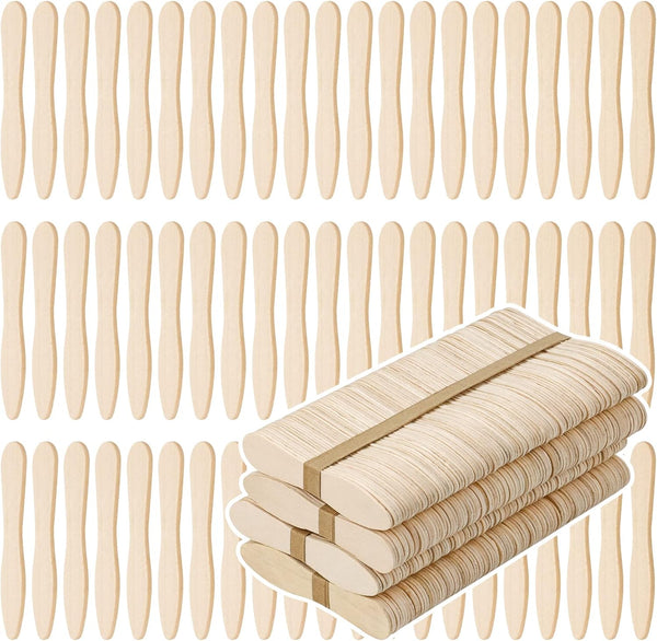 400 Pcs Wooden Ice Cream Spoons, Mini Disposable Tasting Spoons for Crafts, Tasting, Sampling (3 Inch)