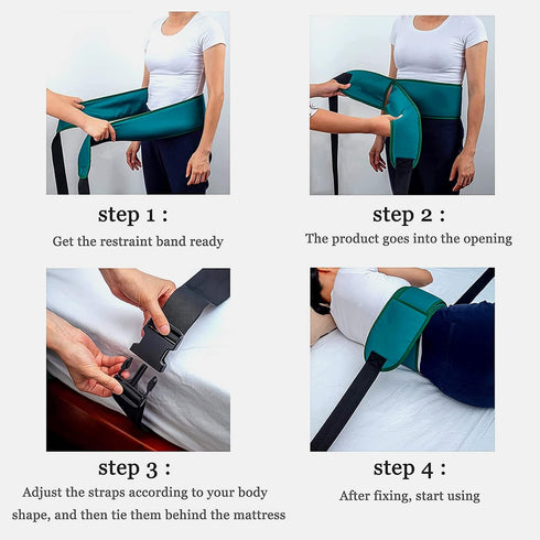 zuylikxy Medical Restraint-Bed Restraint Strap for Elderly Safety, Wheelchair Seat Belt, Chest Strap, Nursing Patient
