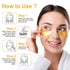 LAVONE Eye Mask-30 Pairs 24K Gold Under Eye Patches for Dark Circles and Puffiness, Reduce Wrinkles, for Women
