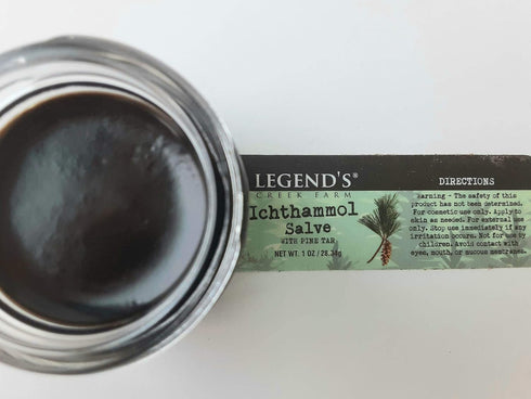 Legend's Creek Farm Herbal Salve - 1Oz Healing Ointment with 20% Ichthammol Drawing Salve