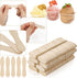 400 Pcs Wooden Ice Cream Spoons, Mini Disposable Tasting Spoons for Crafts, Tasting, Sampling (3 Inch)