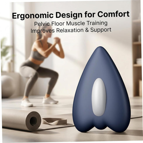 Xoeryoy Pelvic Floor Trainer, Remote Control Thigh Exerciser for Men and Women, Portable Exercise Device with Ergonomic