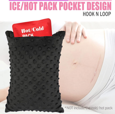 HapiPoppy Tummy Tuck Pillow with Pocket Hysterectomy Pillows Hysterectomy Recovery Must Haves Gifts for Abdominal