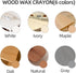Sticks,6 Boncart Wood Filler Colors Wood Wax Crayons,Easy Repair Scratches, Scuffs, Cracks and Nail Holes on Wood
